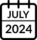 July 2024 calendar icon